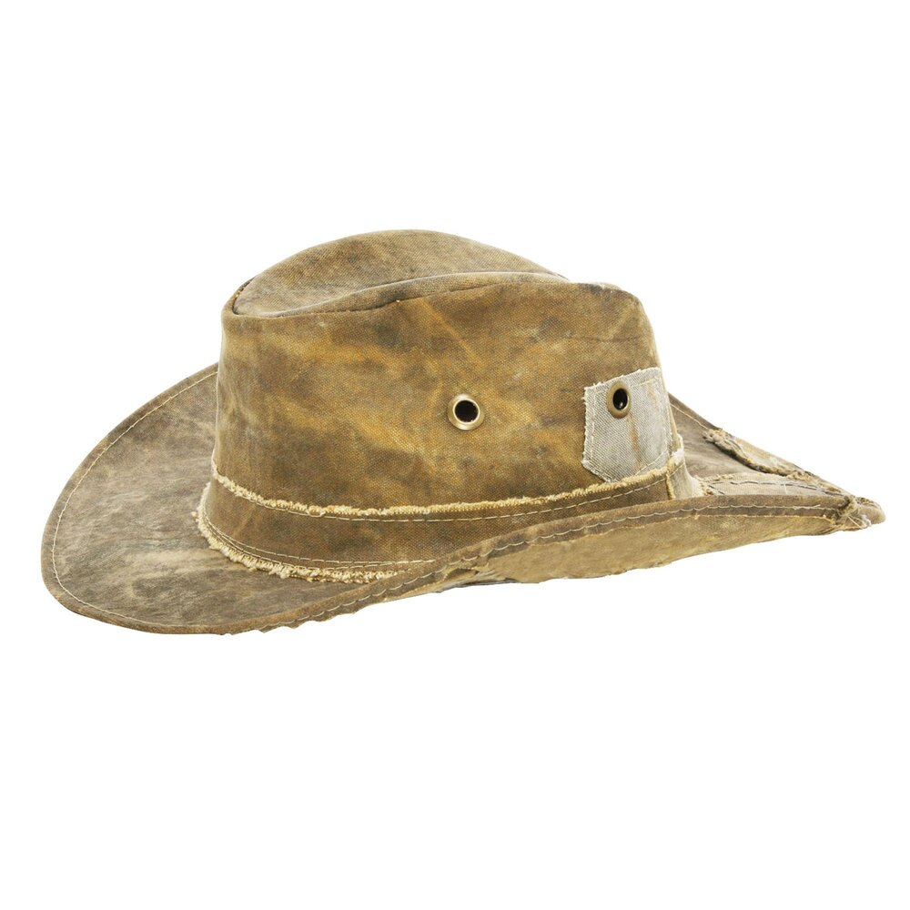 3154 Original Recycled Tarp Hat, Large 23 in. – Handcrafted Sun Hat